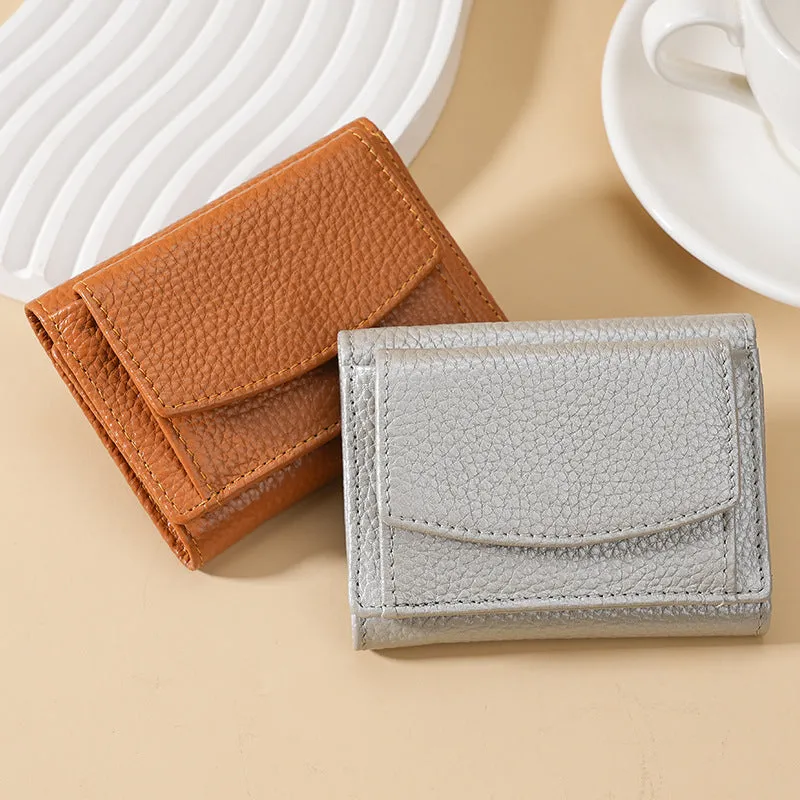 Innovative Women's Graceful Cowhide Short Leather Ladies Wallets