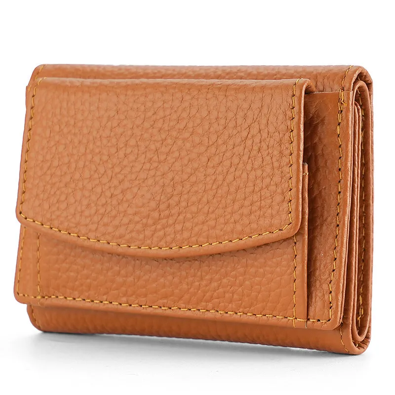 Innovative Women's Graceful Cowhide Short Leather Ladies Wallets