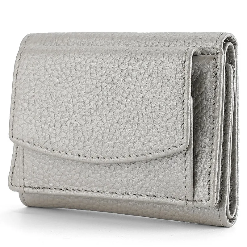 Innovative Women's Graceful Cowhide Short Leather Ladies Wallets