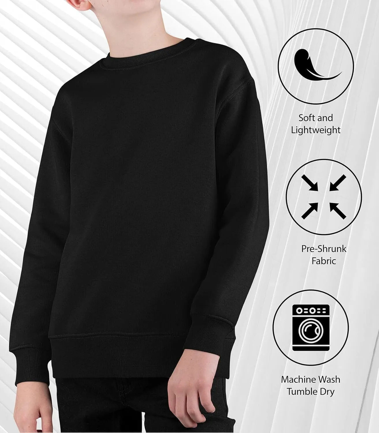 Instant Message - Cool School Bus - Toddler & Youth Crewneck Fleece Sweatshirt
