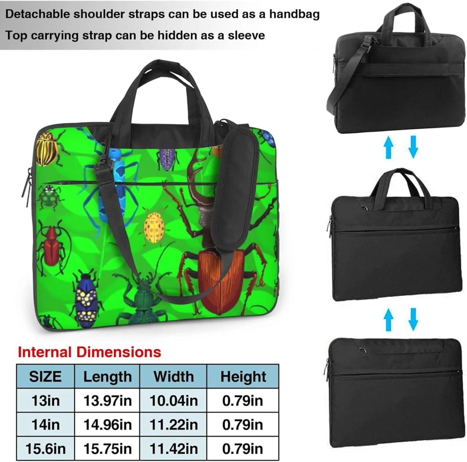 International Chess Piece Chessboard Laptop Shoulder Bag ​for Men Women, Computer Carrying Case Messenger Bag with Strap