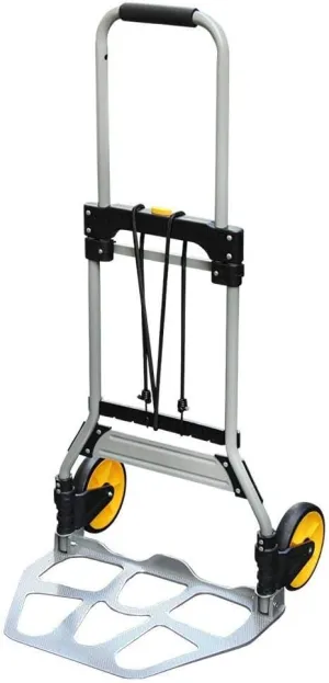 Iron Foldable Collapsable Trolley with Anti Puncture Rubber Wheels and 150 kg Capacity Cool Bag Trolley on Wheels for Luggage, Personal, Travel, Auto, Moving and Office Use (Style #6) (Style #2)