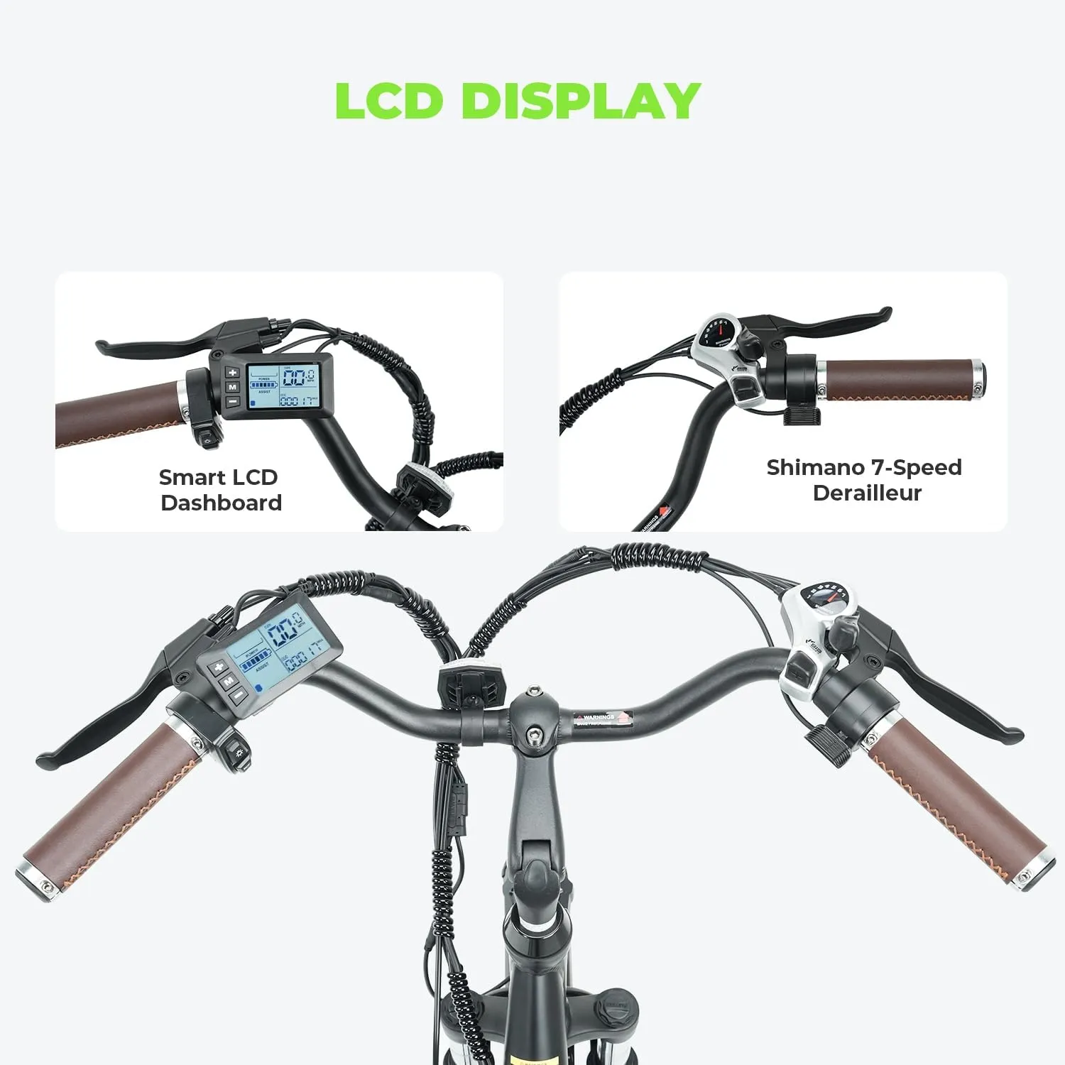 isinwheel M10 Electric Bike Adult 500W, 26" Commuting Electric Mountain Bike 20MPH Max Range 55  Miles, Removable Battery, Professional 35-Speed, Front Fork Suspension Lightweight Electric Bicycle