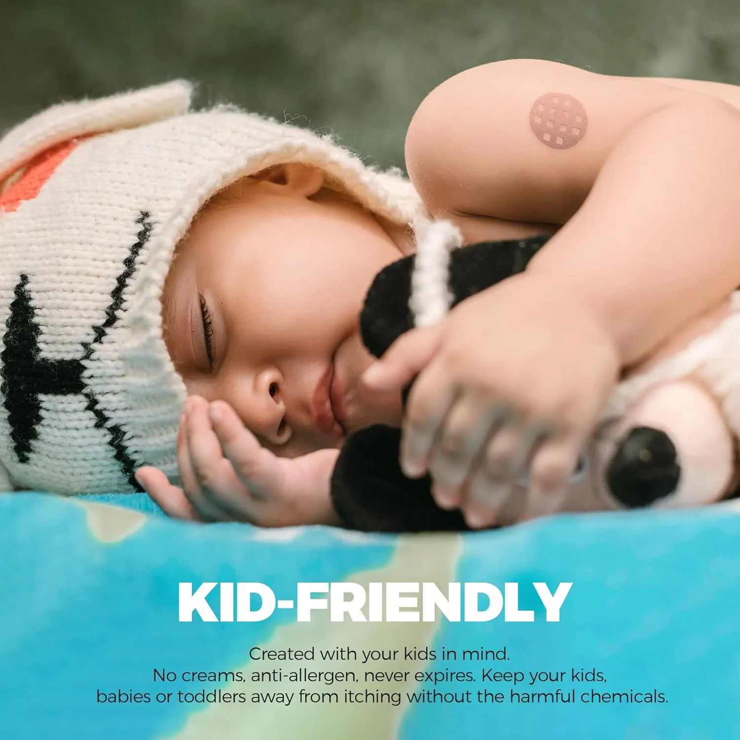 Itch Relief Patches 81 Patches, Natural Bite Relief Stickers, Instant Effect, Reduces Itch & Swell, Kid Friendly