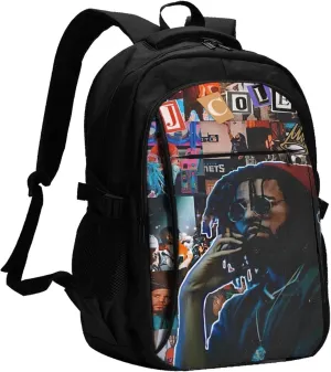 J Musics Cole Backpack with USB Charing Port Laptop Daypack Travel Bag Classic Laptop Backpack