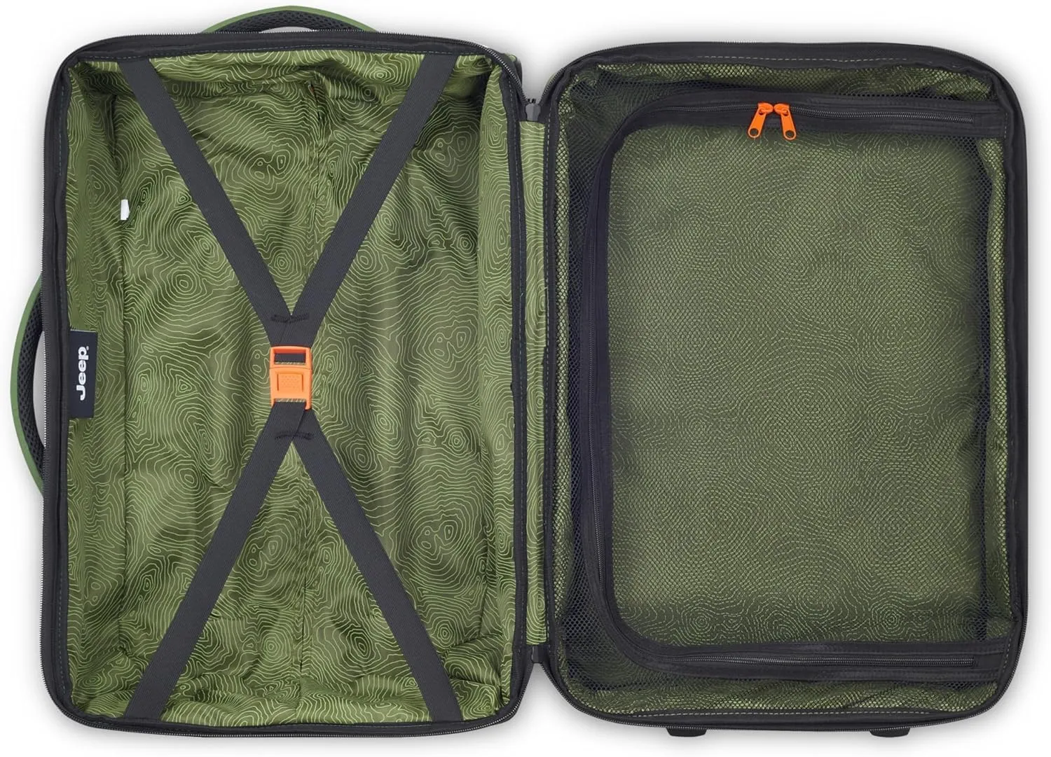 Jeep Js006b Two Wheel Rolling Travel Duffle Bag