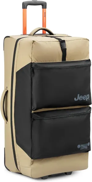 Jeep JS006B Two Wheel Rolling Travel Duffle Bag