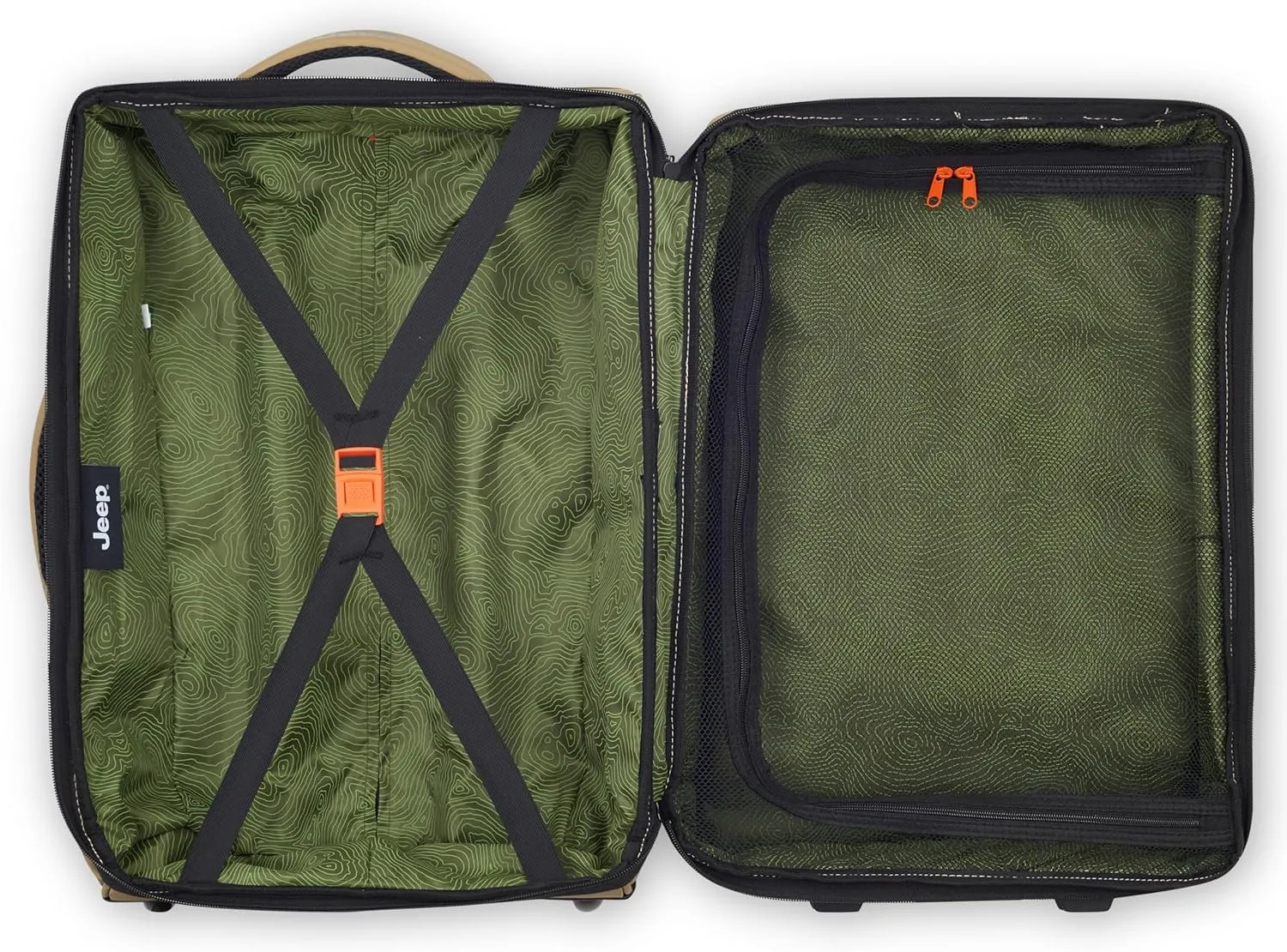 Jeep JS006B Two Wheel Rolling Travel Duffle Bag