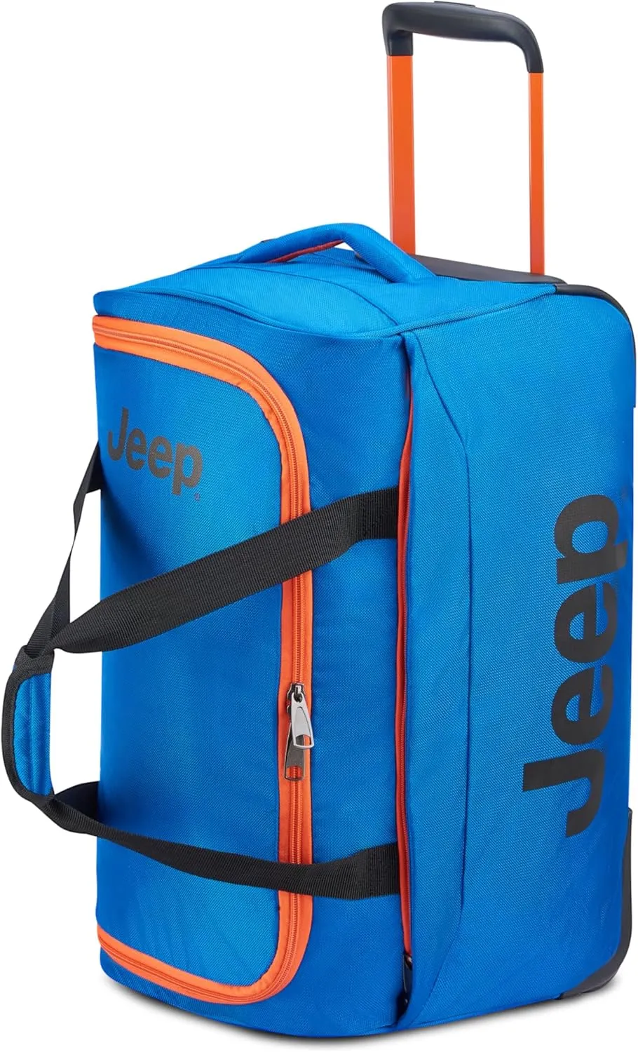 Jeep JS009D Two Wheel Rolling Travel Duffle Bag, Blue, 20 Inch