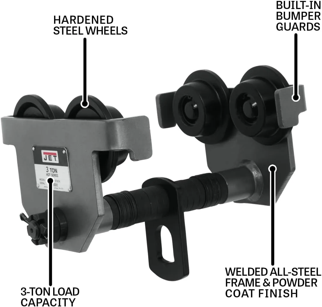 JET 3-Ton Manual Trolley (3-HDT)