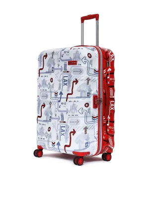 JFK Duo White and Red Large Trolley