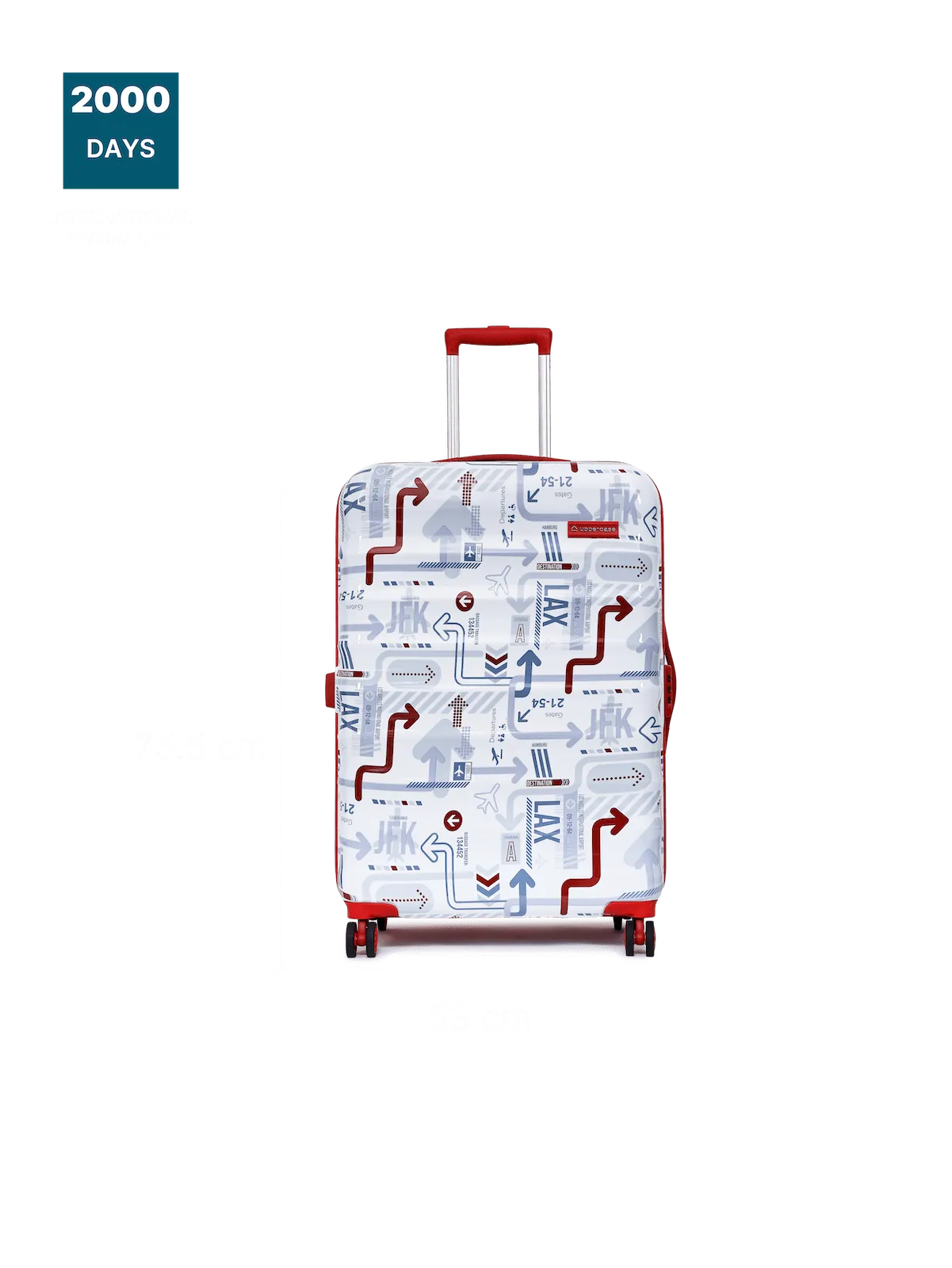 JFK Duo White and Red Set of 3 (S M L) Trolley