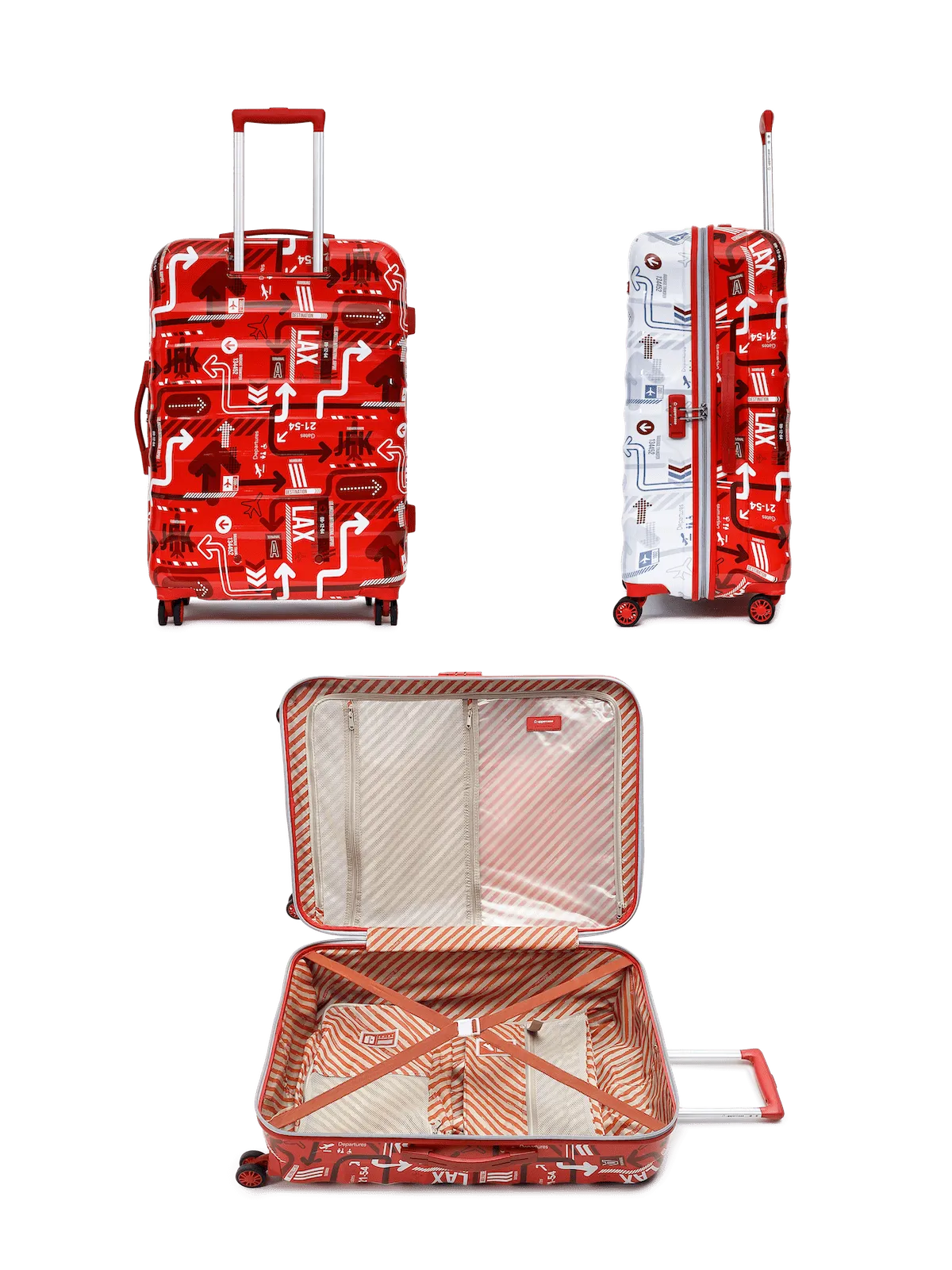 JFK Duo White and Red Set of 3 (S M L) Trolley