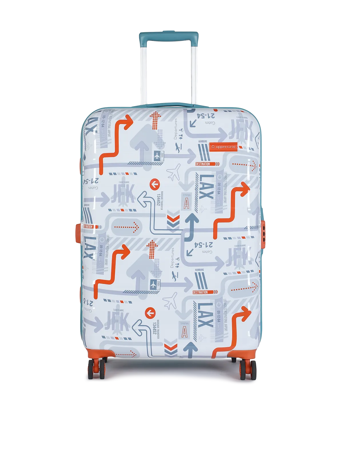 JFK Duo White and Teal Blue Set of 2 (S M) Trolley