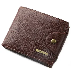 JINBAOLAI Brand 2016 Fashion Men Wallets Cow Leather Billfold Purse
