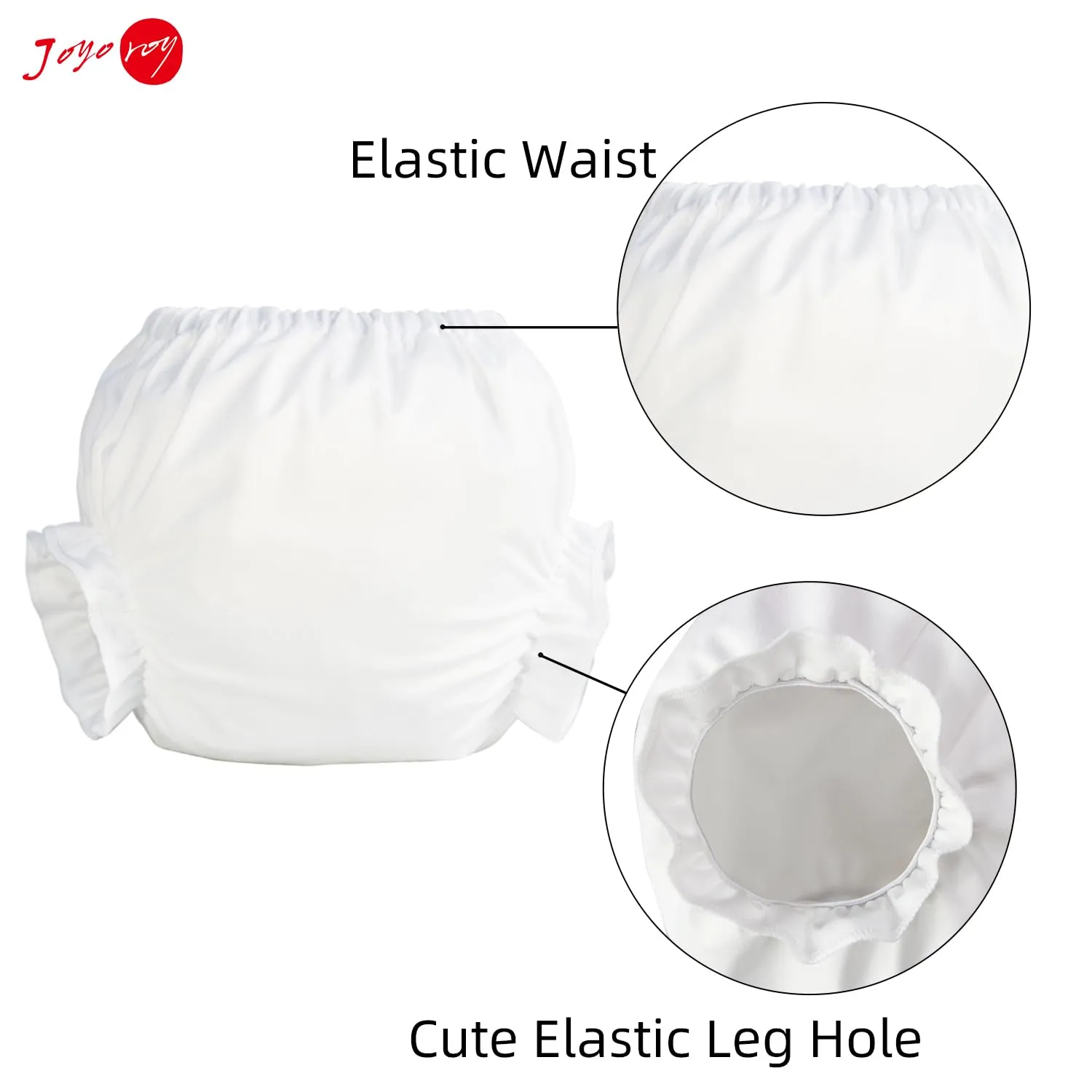 Joyo roy 4pcs Bloomers Shorts White Bloomers Infant Bloomers Baby Bloomers 3-6 Months White Baby Bloomers Bloomer Pants Newborn Bloomers Toddler Bloomers Baby Diaper Cover Newborn Diaper Cover 0-6M