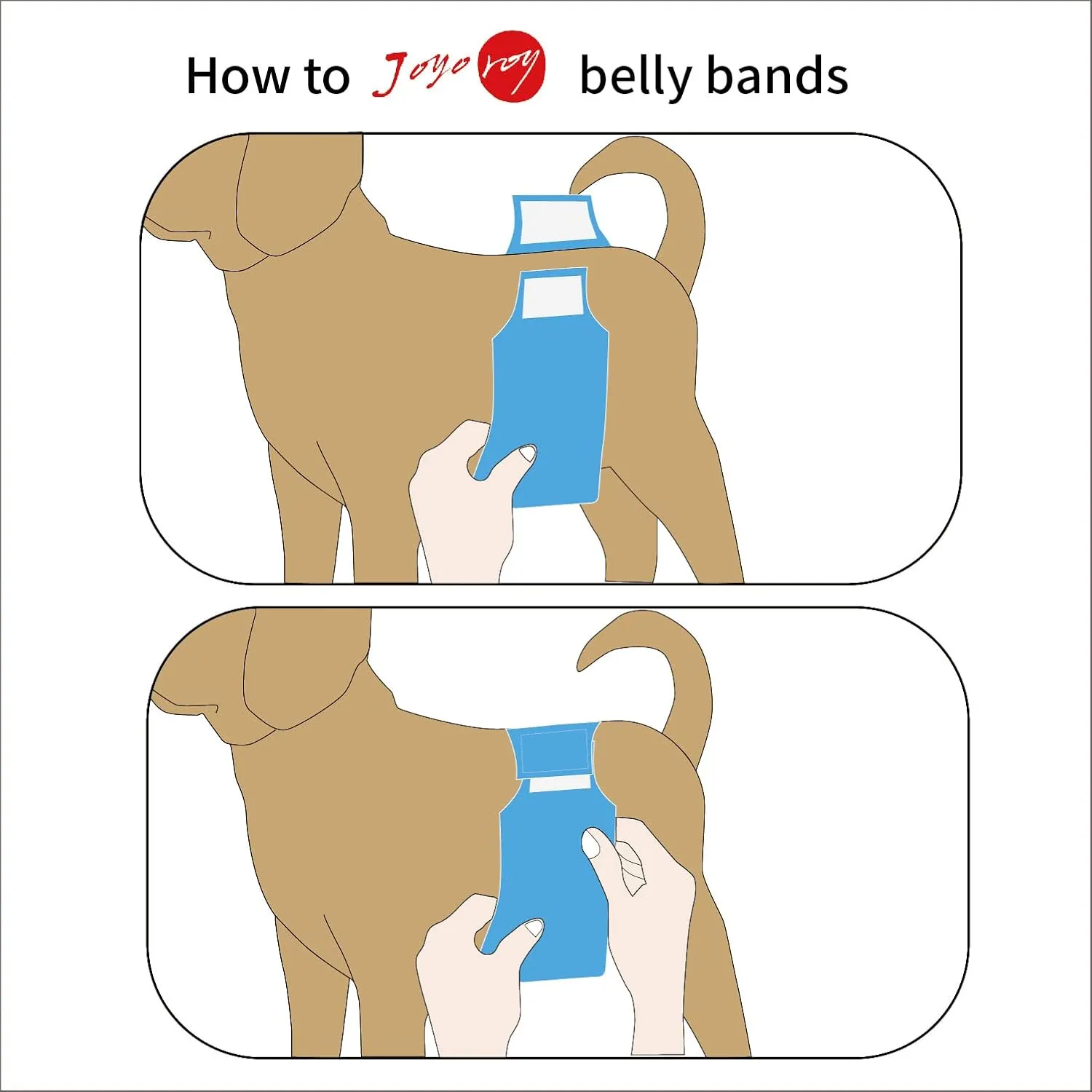 Joyo roy 4PCS Reusable Dog Diapers Male Washable Dog Diapers Doggie Diapers Puppy Diapers Male Doggie Diapers for Male Escape Proof Dog Diapers Dog Diapers Male Dogs Small Dog Diapers XS