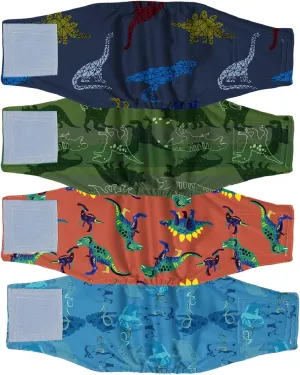 Joyo roy 4PCS Reusable Dog Diapers Male Washable Dog Diapers Doggie Diapers Puppy Diapers Male Doggie Diapers for Male Escape Proof Dog Diapers Dog Diapers Male Dogs Small Dog Diapers XS