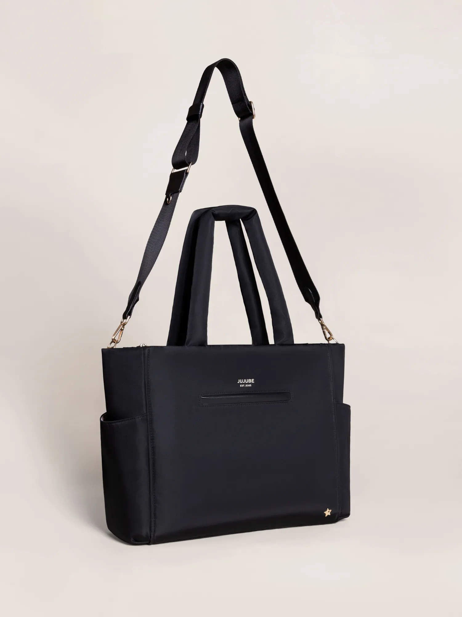 JuJuBe Signature Utility-Strap Tote Bag - Black