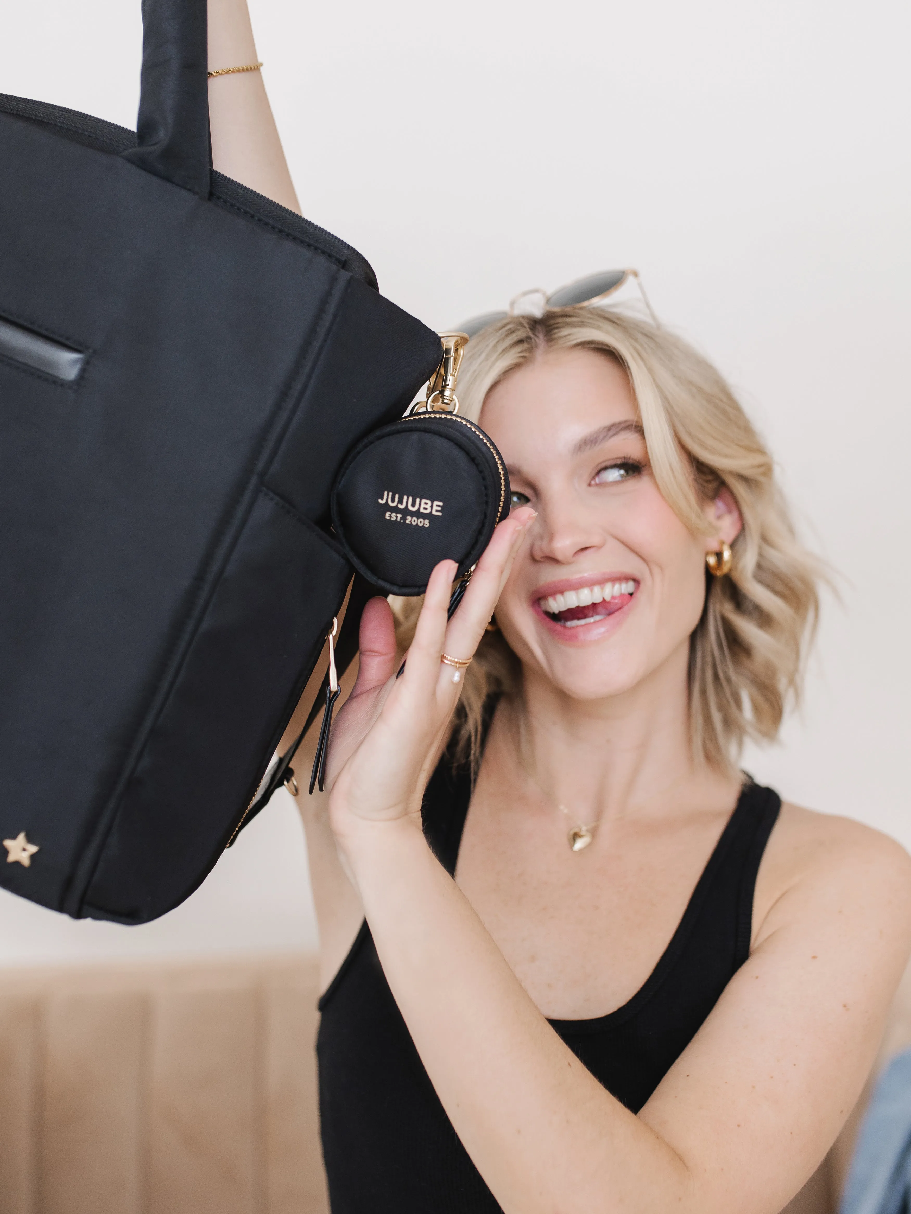 JuJuBe Signature Utility-Strap Tote Bag - Black