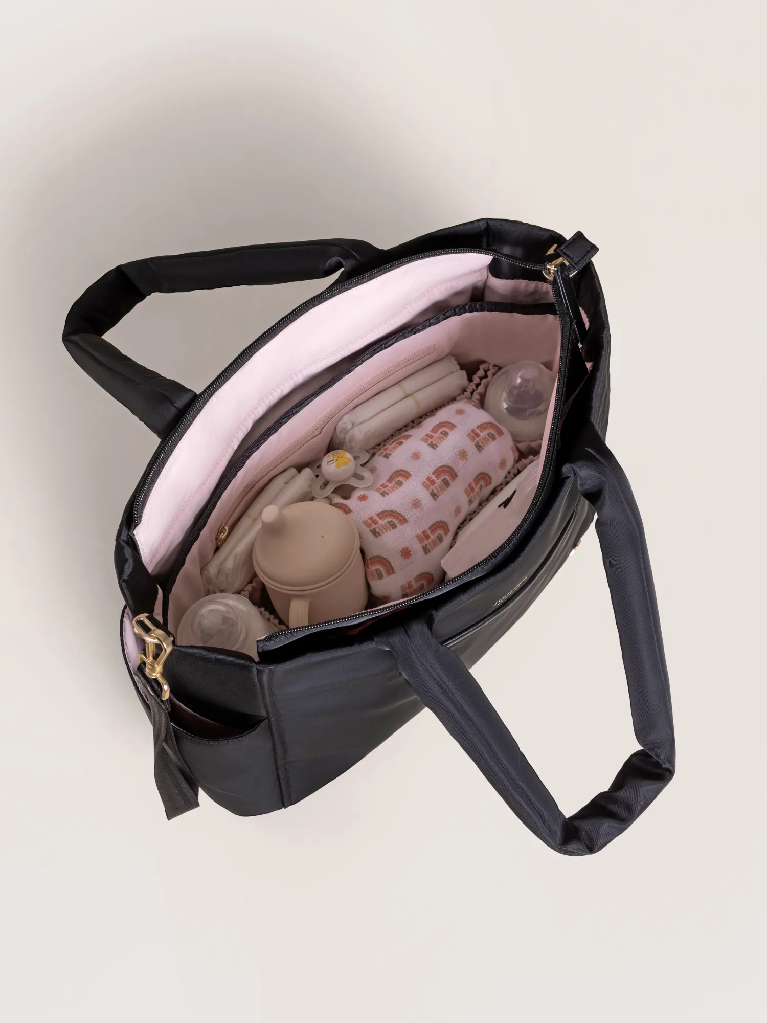JuJuBe Signature Utility-Strap Tote Bag - Black