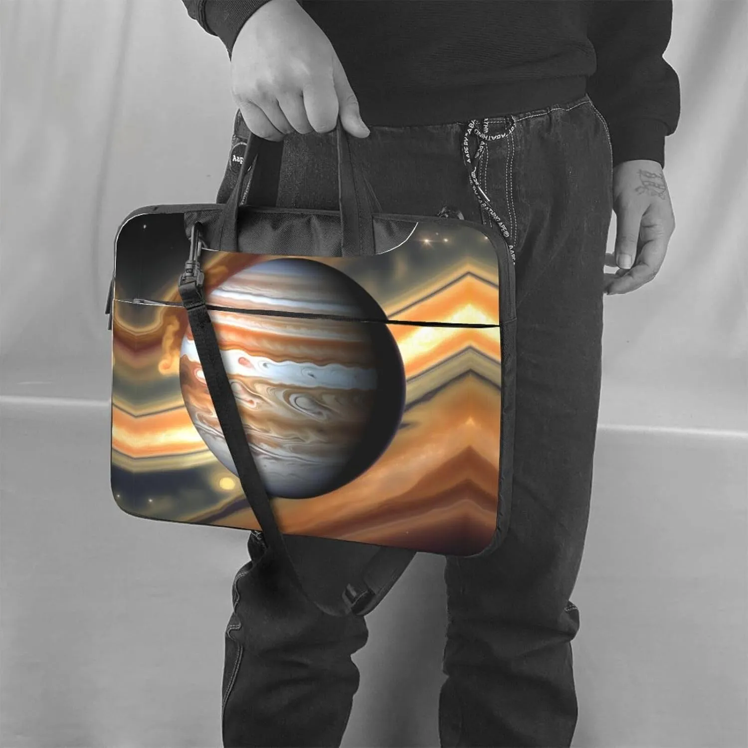 Jupiter Landscape Prints Laptop Bag - with Soft Interior, Multiple Pockets - Ideal for Men, Travel and Business