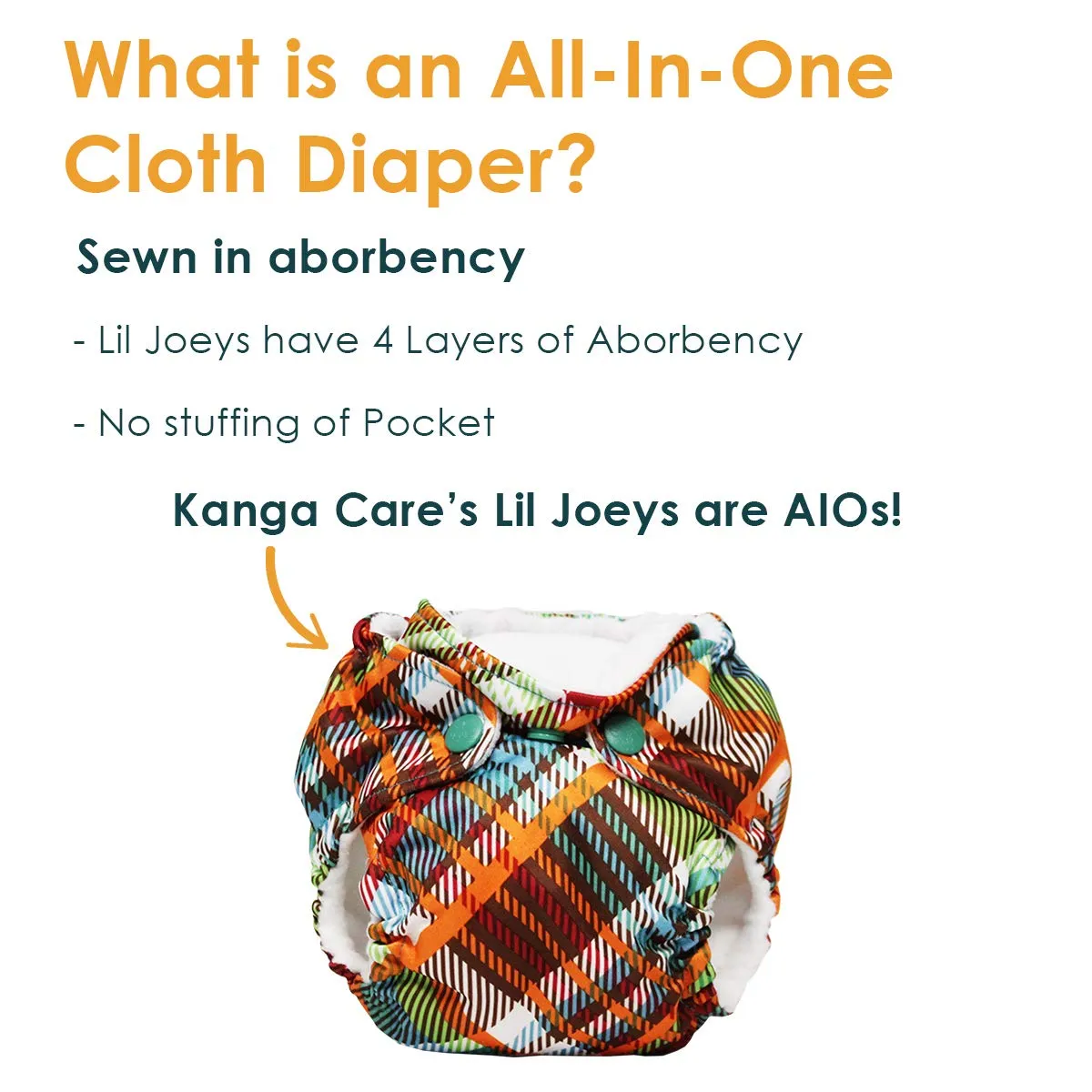 Kanga Care Lil Joey Cloth Diaper (2pk) Fluff
