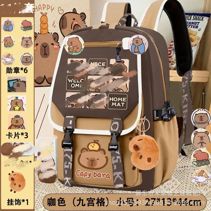 Kapibala Cartoon School Bag for Kids – Large & Light