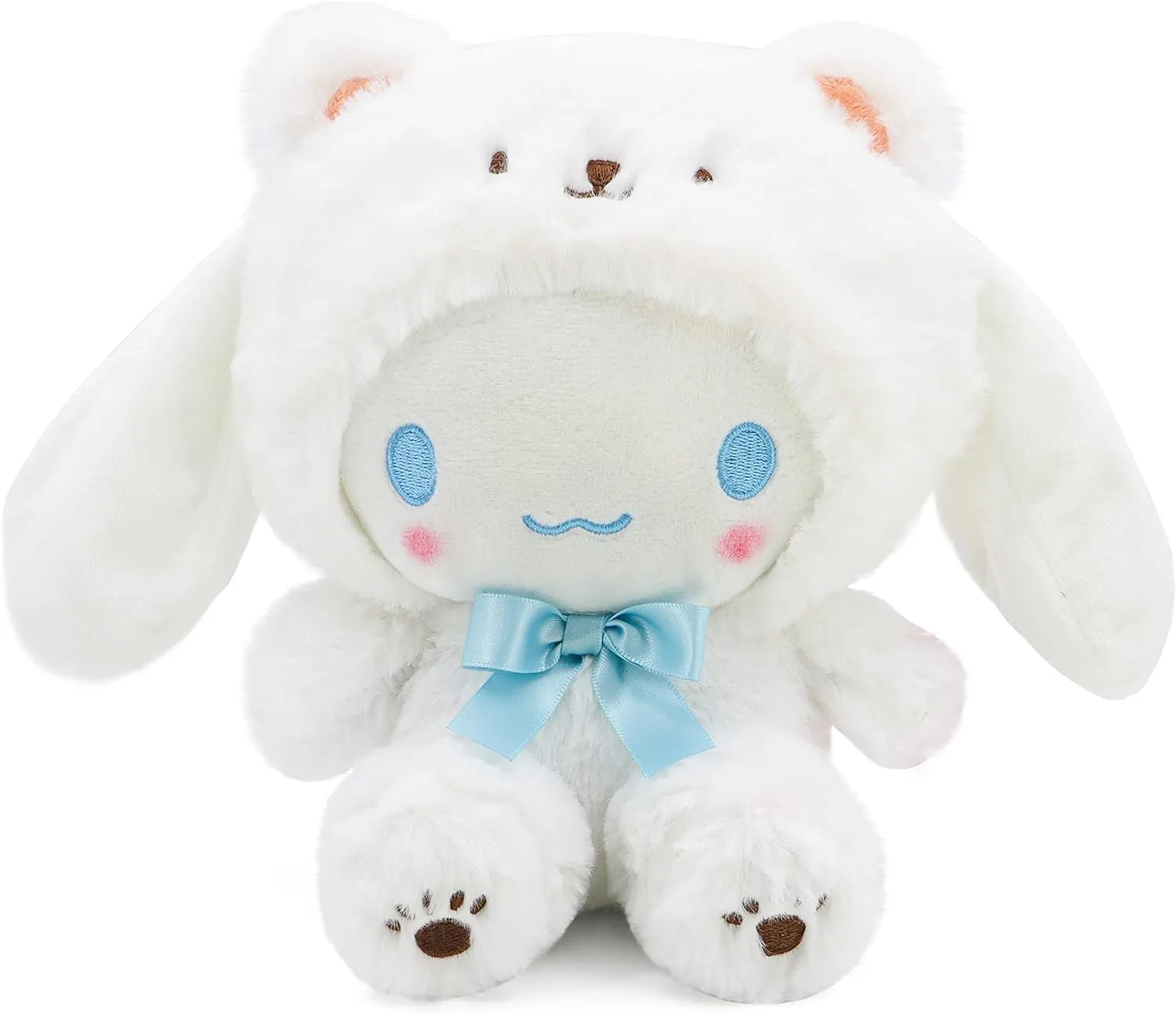 Kawaii Cartoon White Bear Cross-Dressing Series Plush,Soft Plush Doll Cute Soft Toys, Plush Pillow Stuffed Animals Toy Birthday Gifts for Girls Kids (White Bear-D, 7.8in)