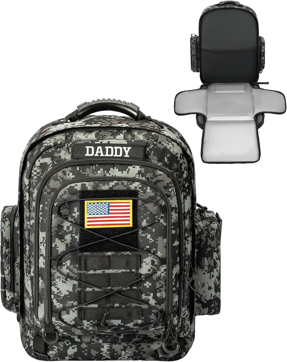 kcross Dad Diaper Bag for Men with Changing Pad, Large Dad Diaper Bags for Baby, Baby Backpack Bag for Traveling