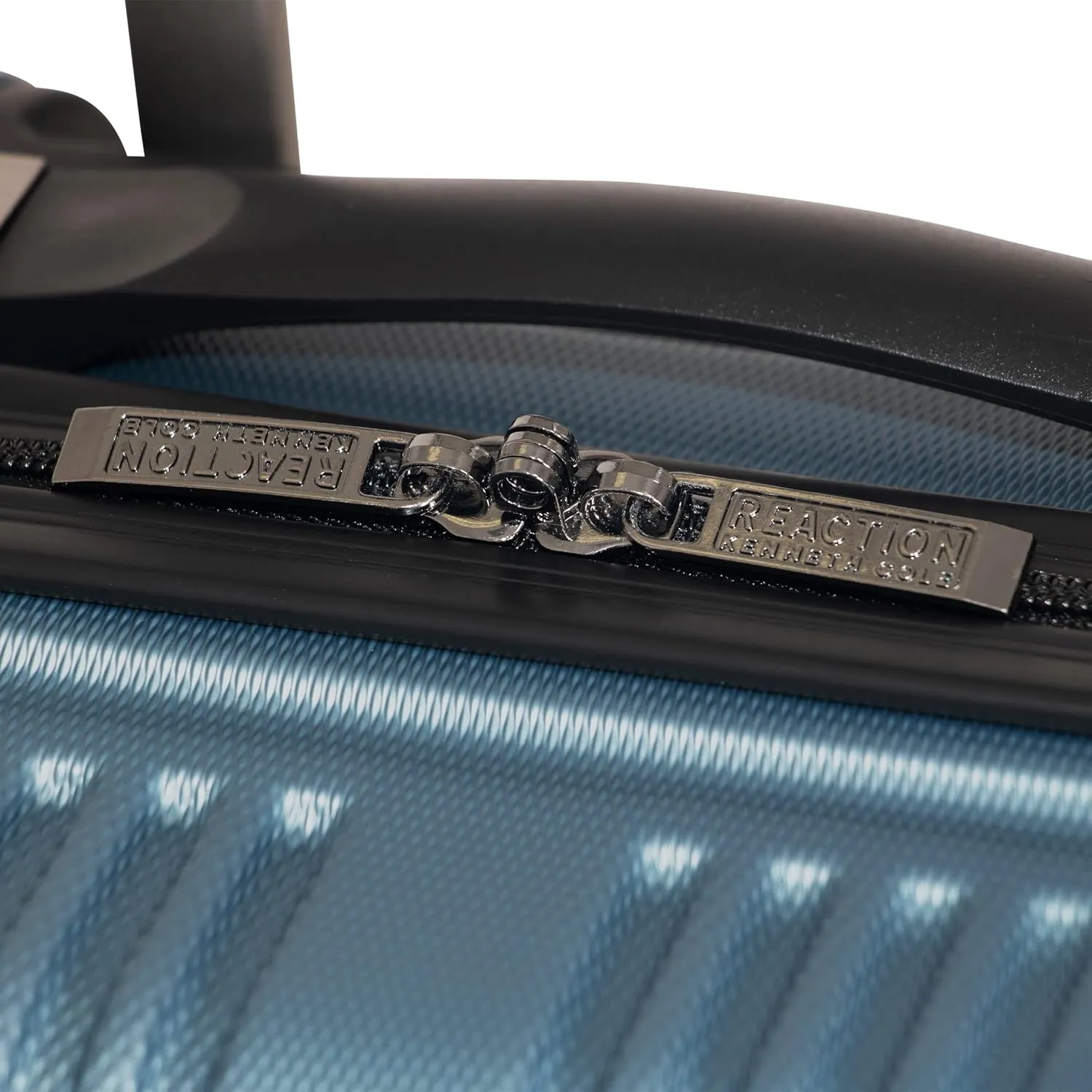 Kenneth Cole REACTION Out of Bounds Lightweight Hardshell 4-Wheel Spinner Luggage, Granite Blue, 28-Inch Checked