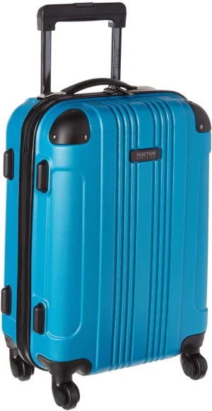 Kenneth Cole REACTION Out of Bounds Lightweight Hardshell 4-Wheel Spinner Luggage, Teal, 20-Inch Carry On