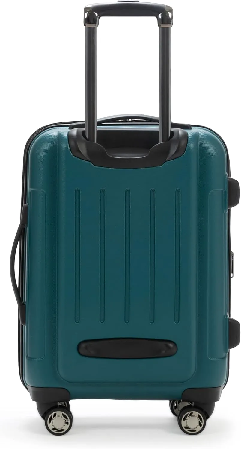 Kenneth Cole REACTION Renegade Luggage Expandable 8-Wheel Spinner Lightweight Hardside Suitcase, Botanical Green, 28-Inch Checked