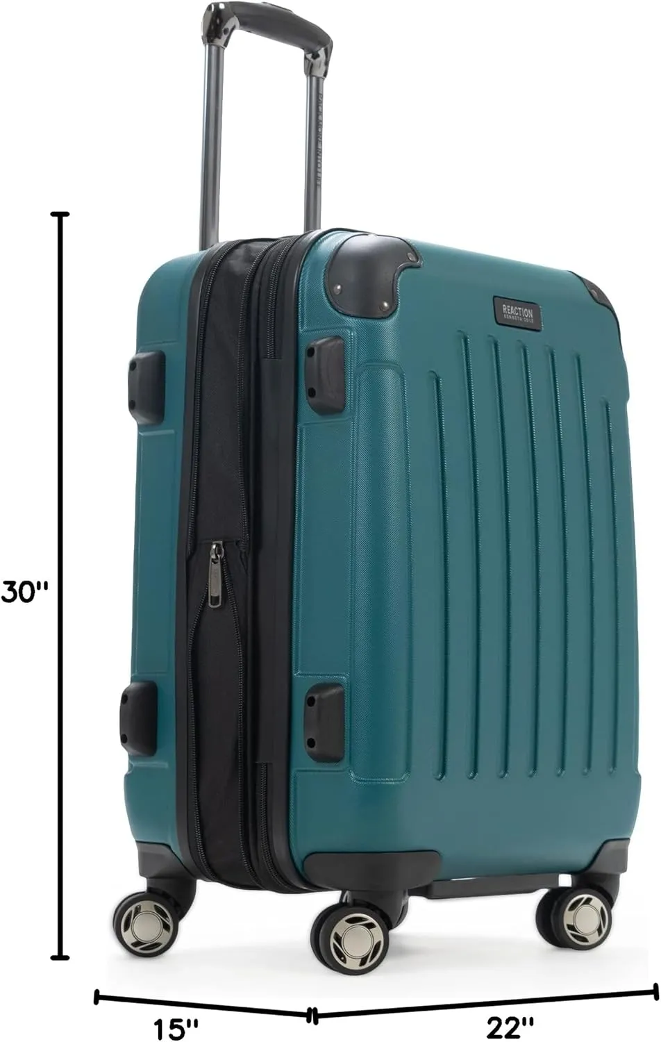 Kenneth Cole REACTION Renegade Luggage Expandable 8-Wheel Spinner Lightweight Hardside Suitcase, Botanical Green, 28-Inch Checked