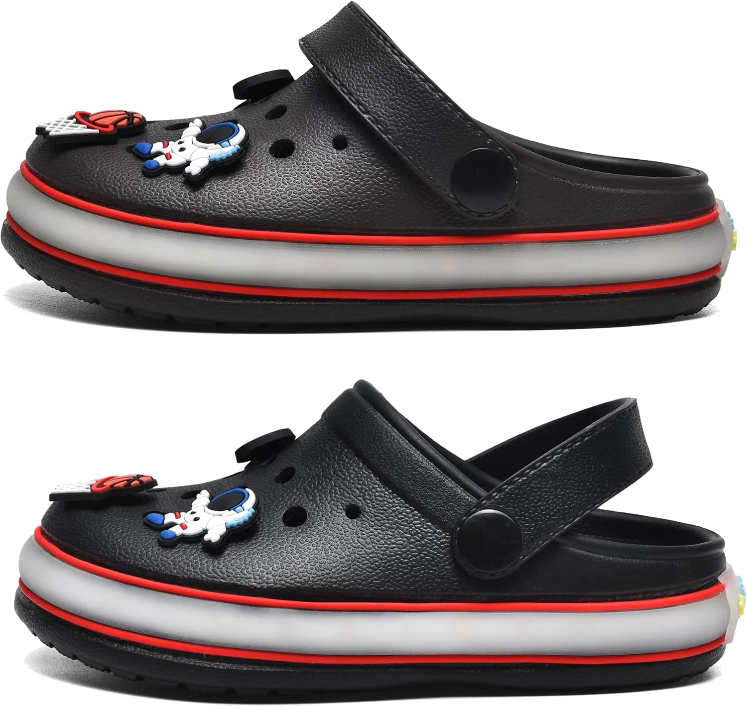 Kids' Boys Girls LED Clogs Cute Garden Shoes Cartoon Slides