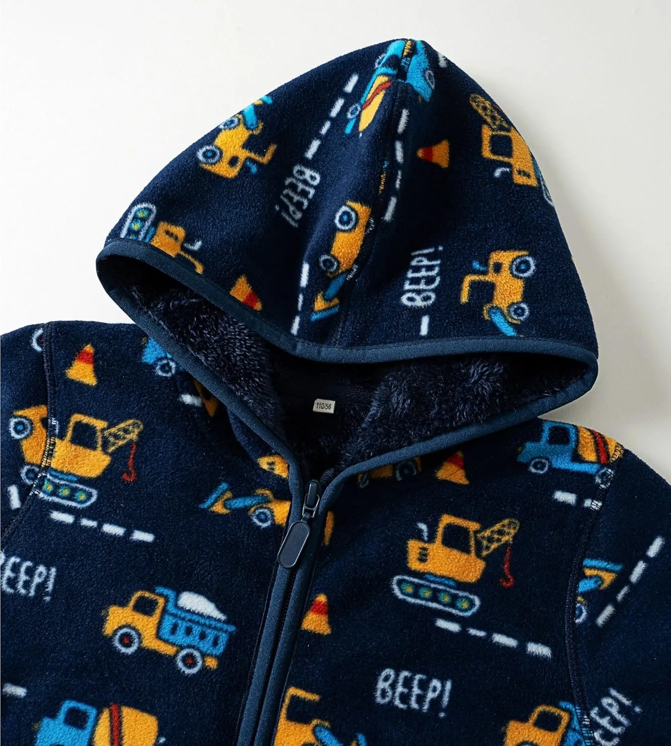 Kids Boys Girls Polar Fleece Jacket with Hood Toddler Outerwear Warm Autumn Winter Coat 2-9Years