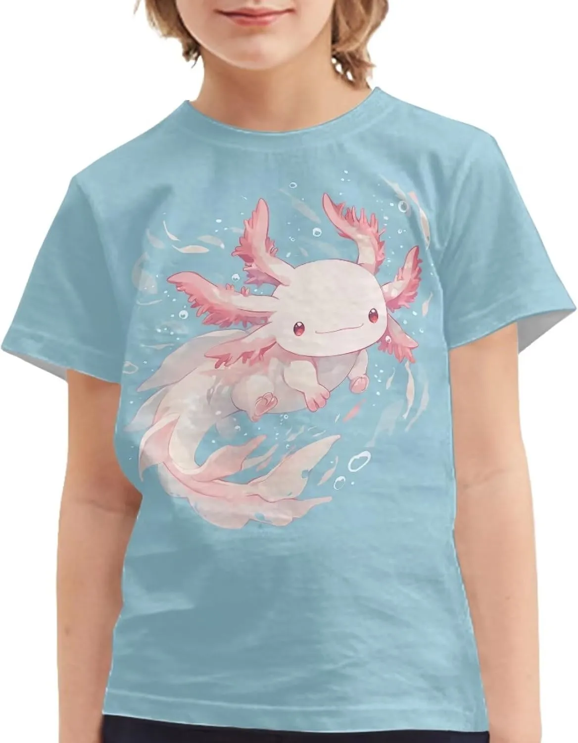 Kids Novelty 3D Graphic T Shirts Funny Print Pullover Tees Short Sleeve Boys Girls T Shirts 3-16 Years