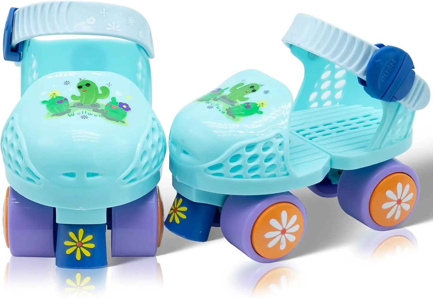 Kids Roller Skate for Girls Boys Age 2-5 Years Old, Adjustable Toddler Rollerskates, Children Beginner Roller Skate