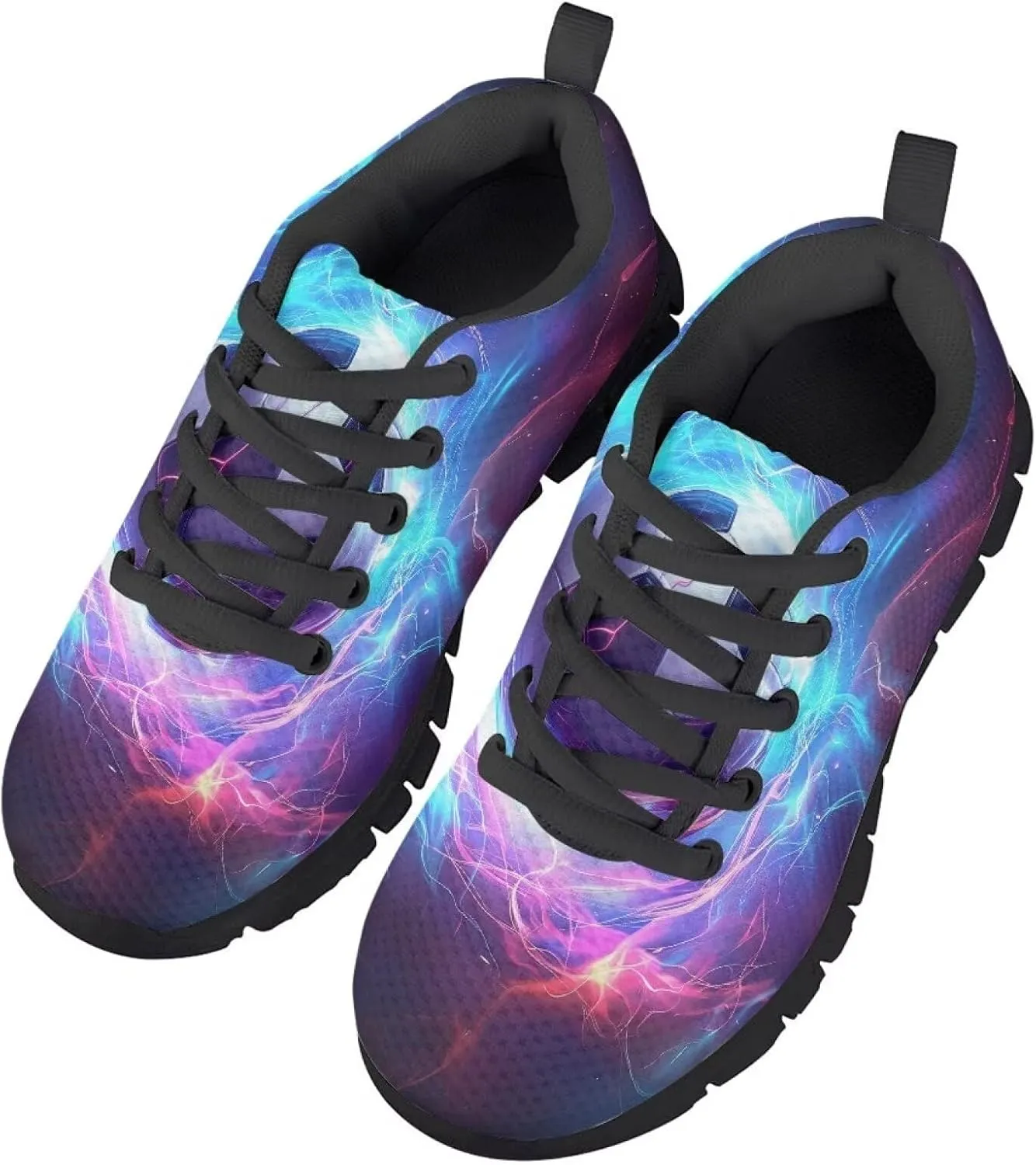 Kids Shoes for Boys Lightweight Athletic Running Shoes Toy Car Print Tennis Shoes Non Slip Breathable Mesh School Sports Sneakers
