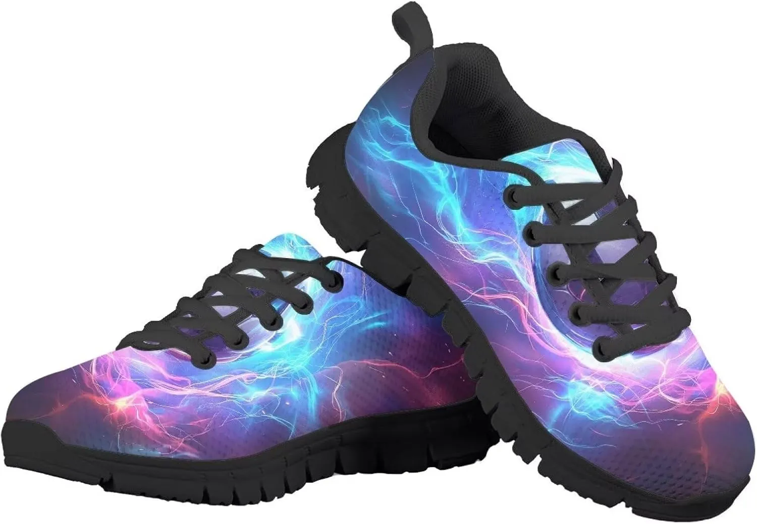 Kids Shoes for Boys Lightweight Athletic Running Shoes Toy Car Print Tennis Shoes Non Slip Breathable Mesh School Sports Sneakers