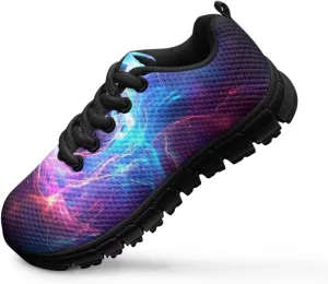 Kids Shoes for Boys Lightweight Athletic Running Shoes Toy Car Print Tennis Shoes Non Slip Breathable Mesh School Sports Sneakers