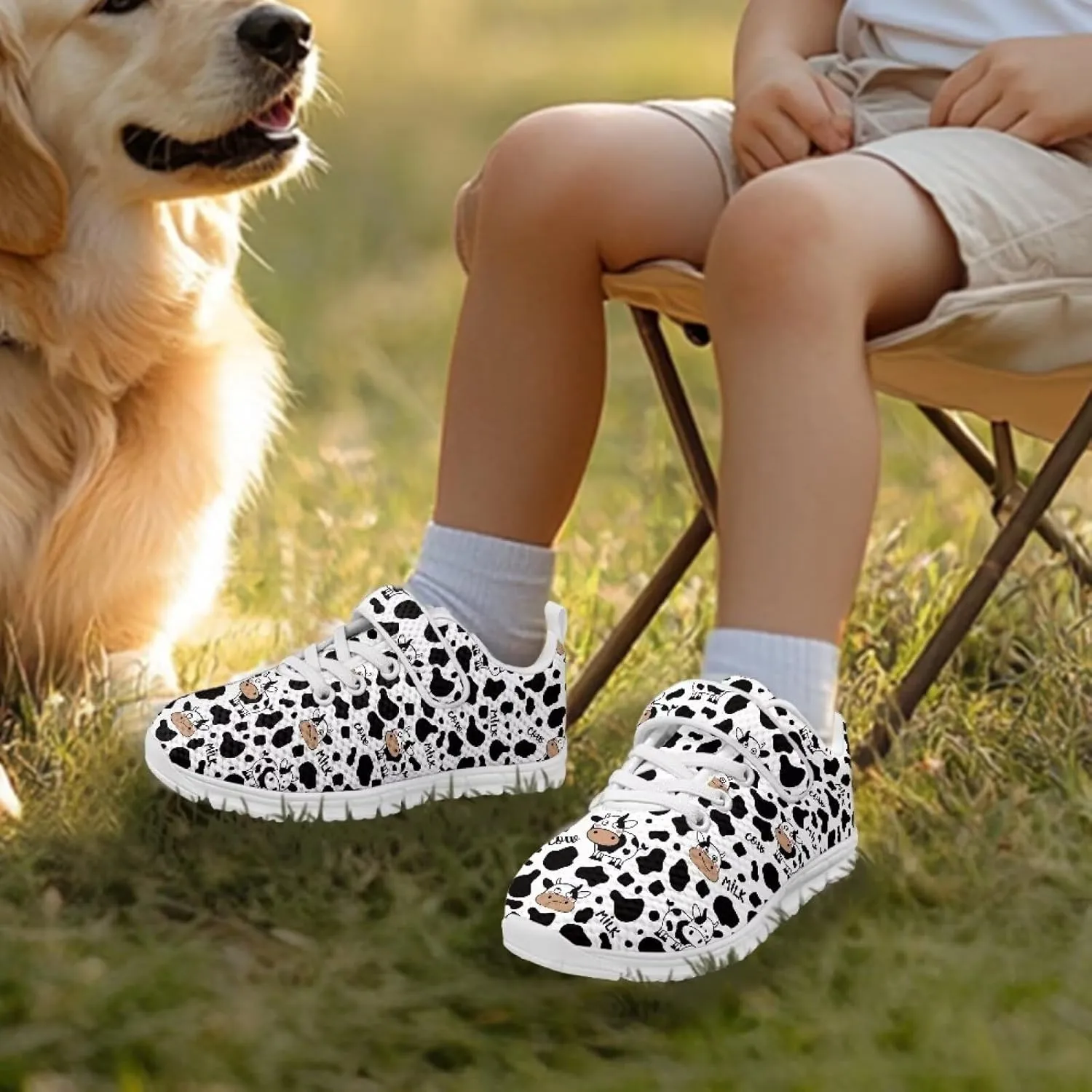 Kids Sport Shoes for Little Child Girls Mesh Design Breathable Slip On Single Buckle