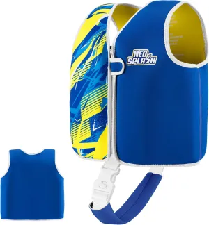 Kids Swim Vest Neoprene Swimming Aid with Adjustable Safety Strap for Age 1-3 and 3-6