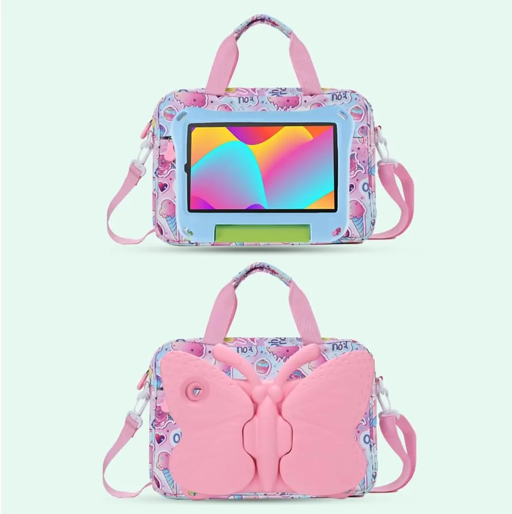 Kids Tablet Bag for Boy Girl Dinosaur Tablet Sleeve Carrying Case with Handle Shoulder Strap 13 inch Tablet Travel Bag