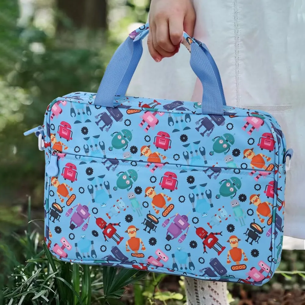 Kids Tablet Bag for Boy Girl Dinosaur Tablet Sleeve Carrying Case with Handle Shoulder Strap 13 inch Tablet Travel Bag