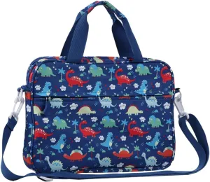 Kids Tablet Sleeve, Cute Dinosaur Design, 13 inch, Fits Fire HD 10/8, IPad 10.2/7/8/9, Portable Tablet Bag with Shoulder Strap for Boy & Girl