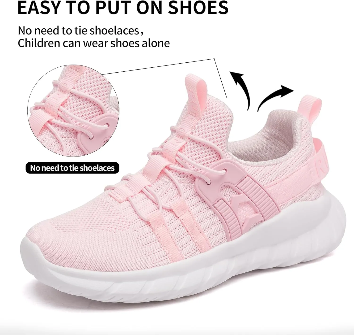 Kids Tennis Shoes for Boys Girls Lightweight Breathable Sneakers Running Athletic Shoes for Toddler/Little Kid/Big Kid