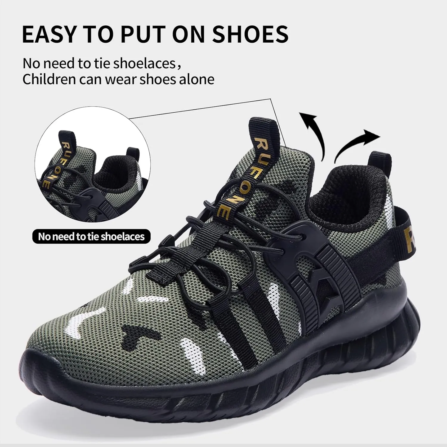 Kids Tennis Shoes for Boys Girls Lightweight Breathable Sneakers Running Athletic Shoes for Toddler/Little Kid/Big Kid
