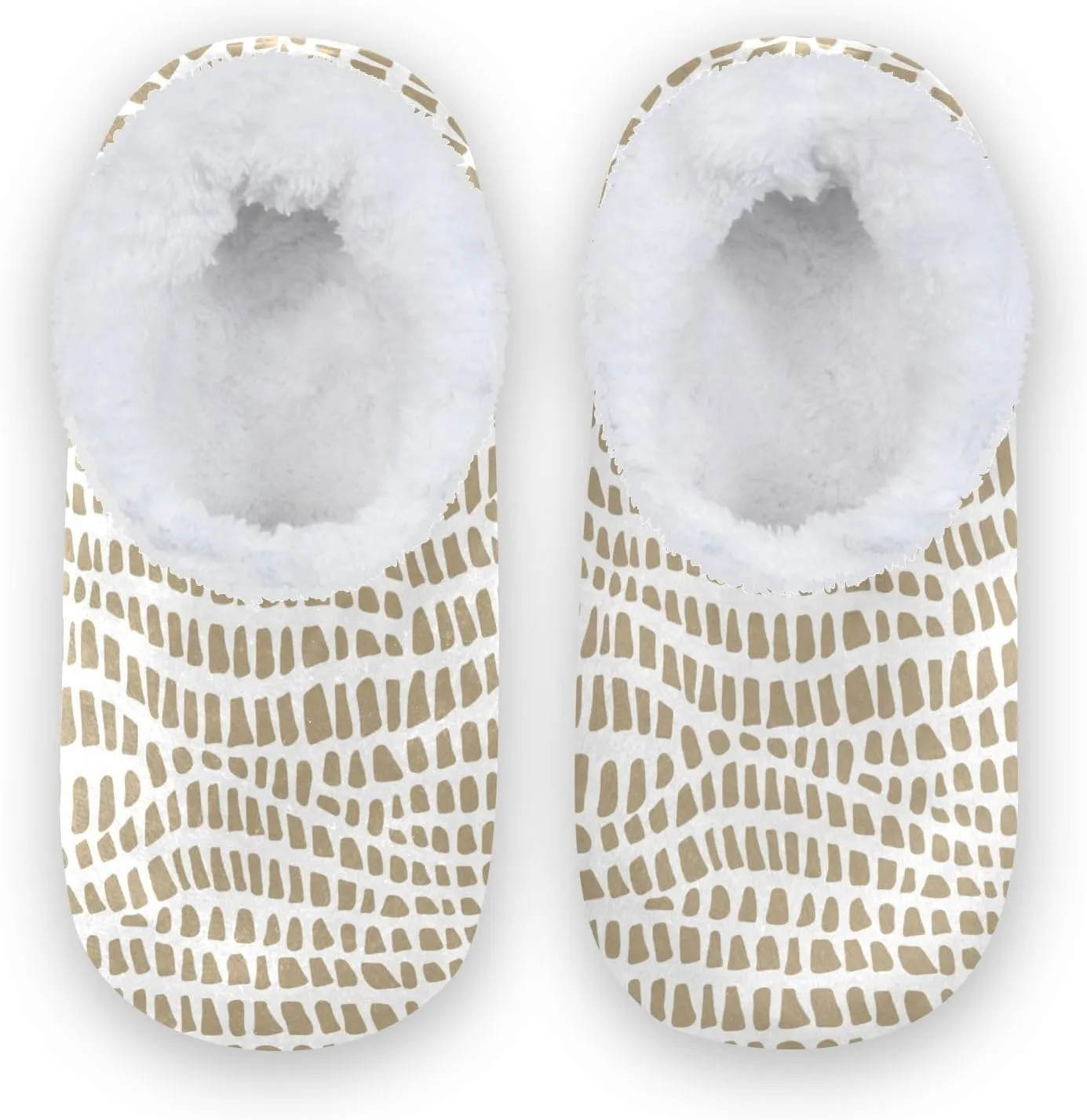 Kids Winter Slippers Abstract Crocodile Animals Skin Warm Soft Non Slip House Slippers for Boys Girls Indoor