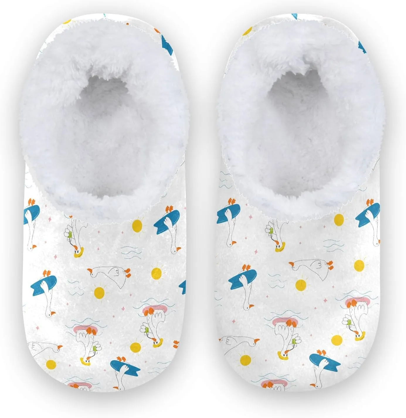 Kids Winter Slippers for Boys Girls Cartoon Duck Funny Warm Soft Non Slip House Slippers Children Indoor